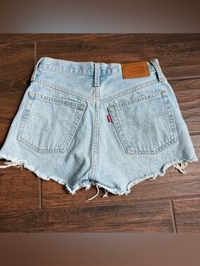 Levi's Light Wash Denim Cutoff Shorts